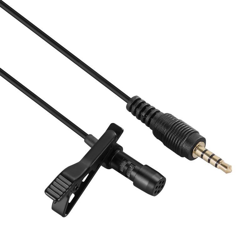 Mic Thu Âm Cho Điện Thoại Cài Áo Mini Giắc Cắm 3.5 mm Lavalier Microphone GL-119, Cho Quay Video Và Micro Livestream