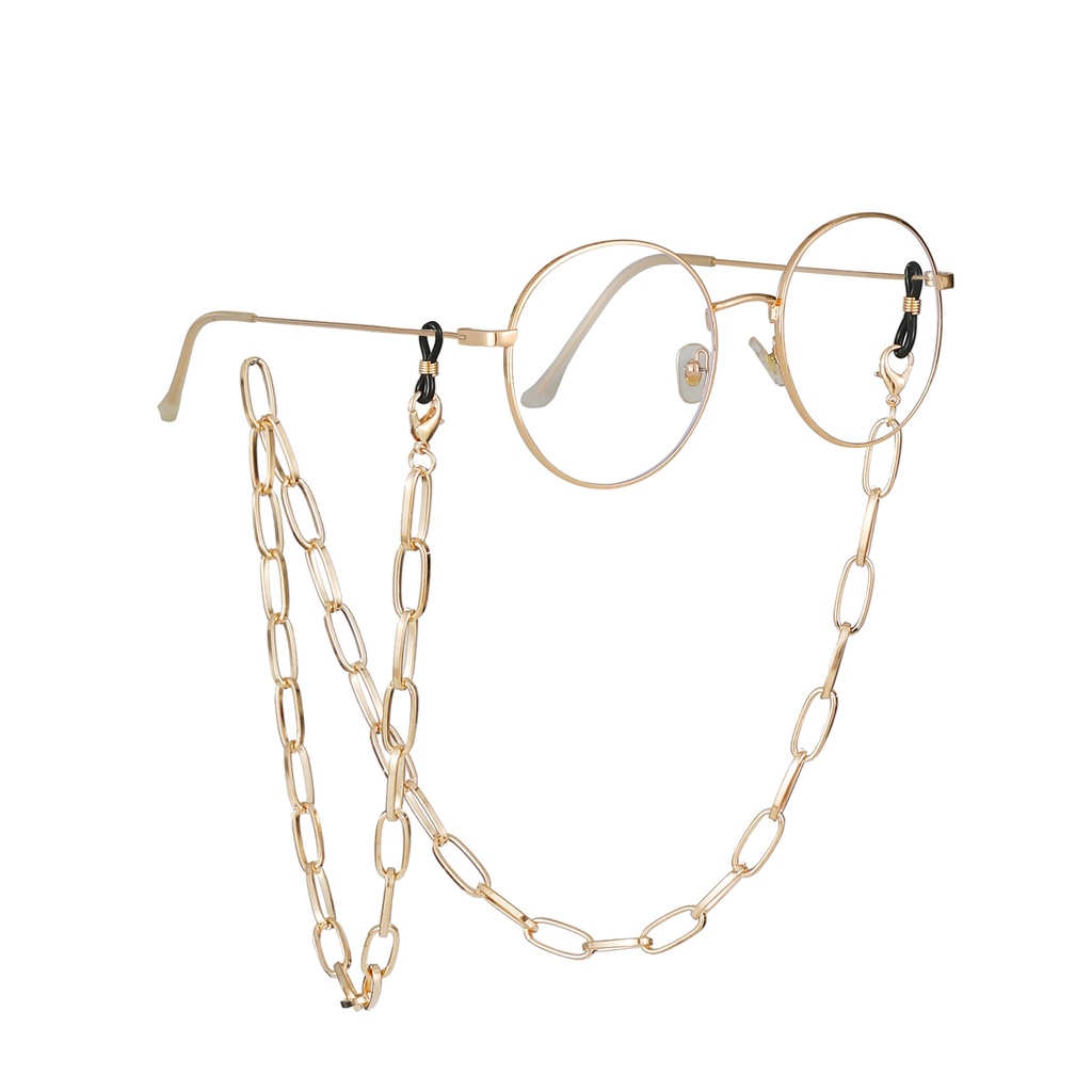 Dây Xích Kim Loại Dài Đơn Giản Thời Trang Dùng Để Giữ Mắt Kính