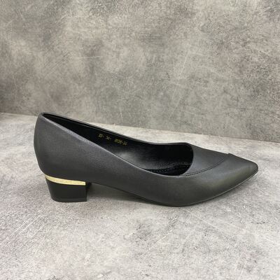 Min's Shoes - Giày Da Mềm Gót Vuông 3P V228