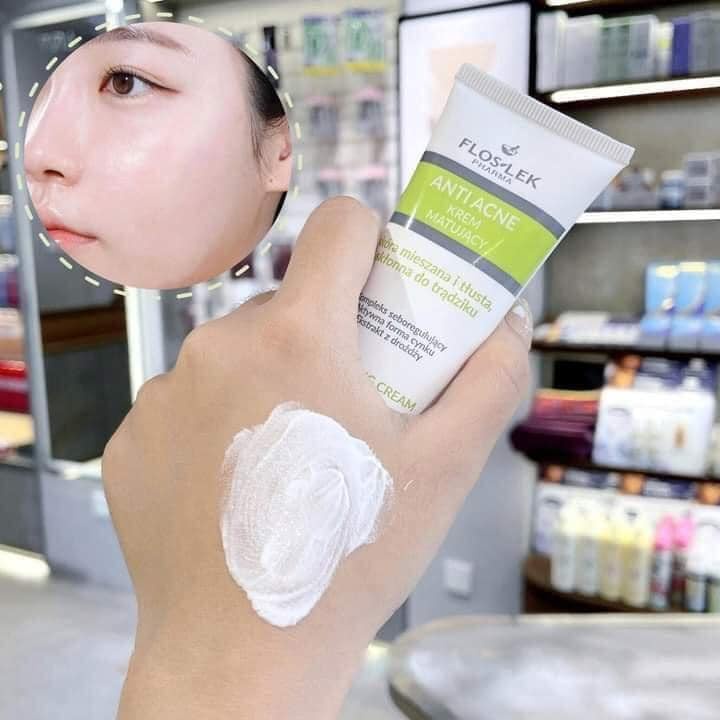 Kem Dưỡng Floslek Kiểm Soát Dầu Cấp Ẩm Anti Acne Mattifying Cream Ba Lan 50ml