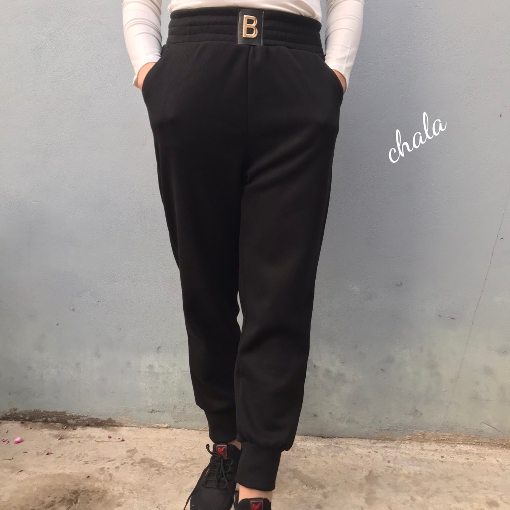 Quần Nỉ Nữ Ống Rộng Bo Gấu Chala,Quần Jogger Nỉ Tăm Thu Đông Bigsize Hàng Cao Cấp