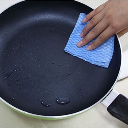 80 Cái khăn lau bàn/ chén dĩa XIAODUOJIAJU thấm nước bằng vải không dệt dùng một lần