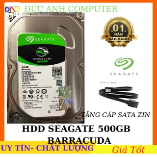 Ổ cứng HDD PC 3,5" 500GB  Western , Seagate-Tặng cáp Sata 3.0-Hàng tháo máy MỚI 90% đồng bộ - BH 12 tháng