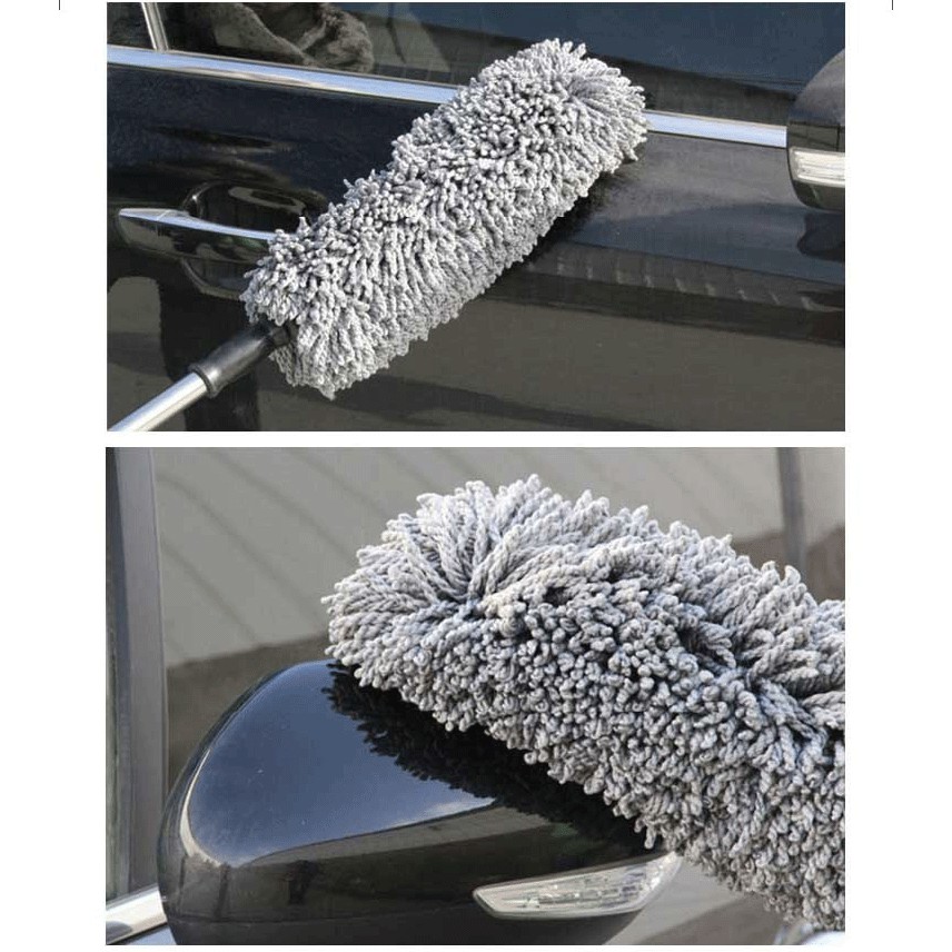 Chổi san hô cán rút gọn chuyên quét bụi rửa xe hơi, nhà cửa, văn phòng
