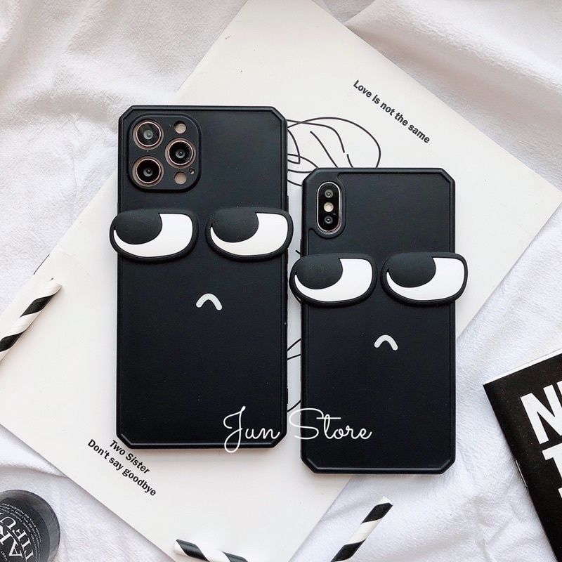 Ốp lưng Iphone silicon siêu bền hình đôi mắt cá tính