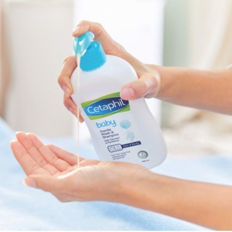 Sữa Tắm Gội Toàn Thân Cho Bé Cetaphil Baby Gentle Wash Shampoo 400ml dạng vòi của Đức