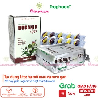 Boganic Lippi – giải độc gan, hạ mỡ máu – bảo vệ gan – Chính hãng Traphaco Chính hãng