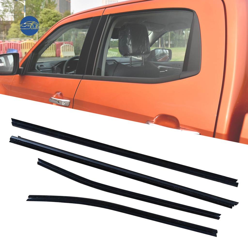 Set 4 Dây Cao Su Dán Viền Cửa Kính Xe Hơi Isuzu D-MAX Pickup 2010-2020