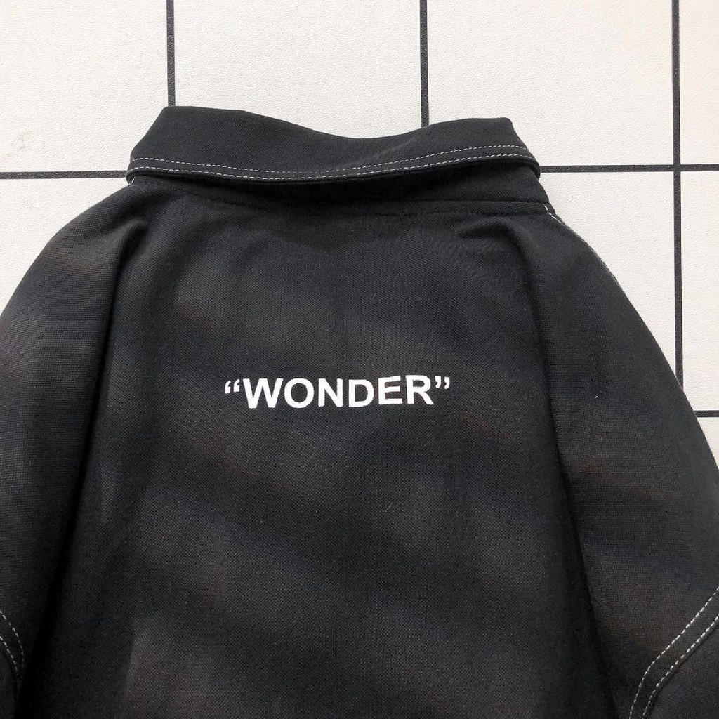 Áo Polo Wonder Form Rộng Chất Da Cá Sấu May Chỉ Nổi Nam Nữ Unisex | BigBuy360 - bigbuy360.vn