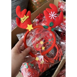 Bờm Tóc Giáng Sinh Ông Già Noel Sừng Tuần Lộc  Đáng Yêu Cute