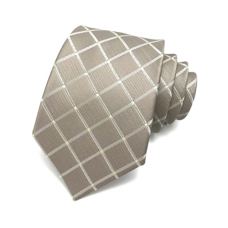 Cà Vạt 8CM Họa Tiết Sọc Caro Thời Trang Công Sở Cho Nam