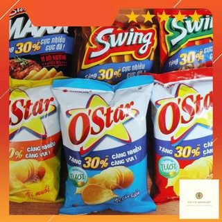 Bim bim khoai tây chiên Ostar các loại 36/63g
