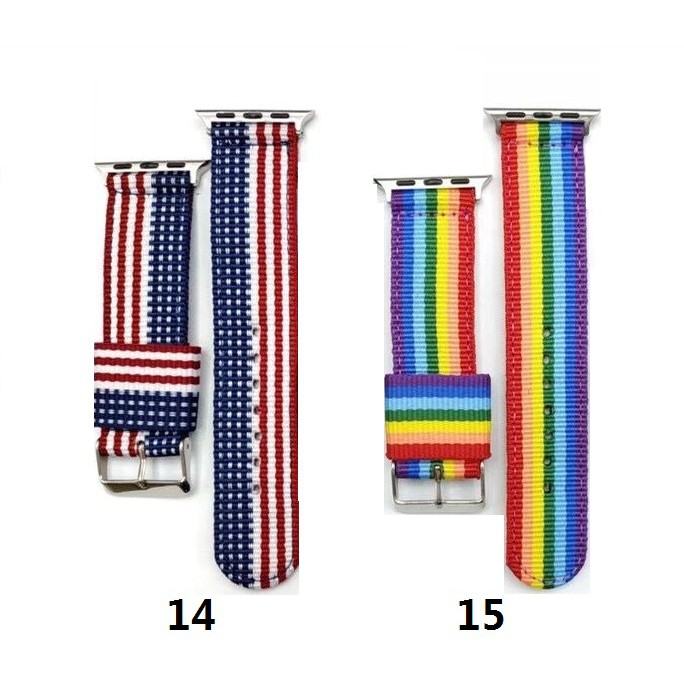 Dây đeo Apple Watch Strap 38/40mm 42/44mm Dây đeo bằng vải nylon dệt cho iWatch Series SE 6/5/4/3/2/1