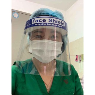 Combo 10 chiếc Faceshield kính chống giọt bắn, chắn văng dầu khi làm bếp, màn nhựa y tế, thời trang, an toàn, dễ sử dụng