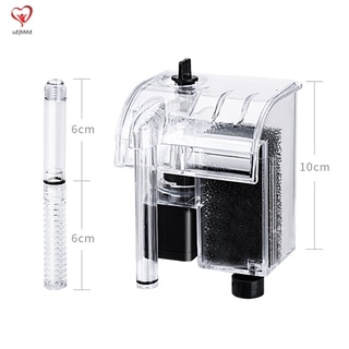 Aquarium Power Filter Waterfall Water Pump Circulation Fish Tank Mini External Hanging Filter Device