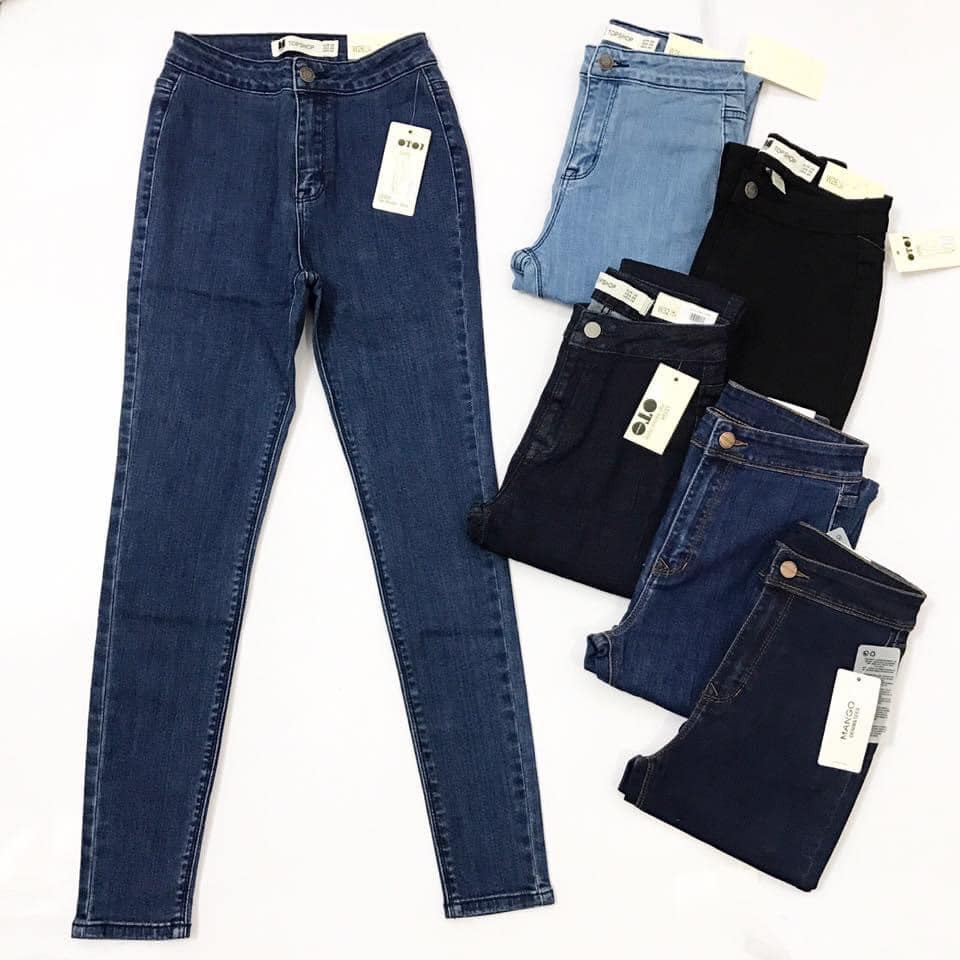 [FREESHIP - ẢNH CHÍNH CHỦ] Quần SKINNY jean CẠP LIỀN T0PSH0P lưng cao