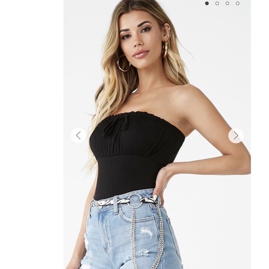 Áo ống Ribbed Tube Top F21 VNXK