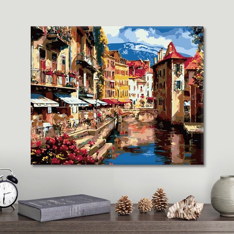 Tranh sơn dầu số hóa tự tô màu theo số - TRỌN BỘ TRANH VỀ PHONG CẢNH CỰC ĐẸP | BigBuy360 - bigbuy360.vn