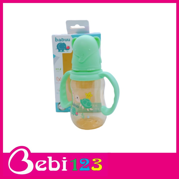 Bình sữa PPSU nắp hình thú Babuu Nhật Bản 120ml và 240ml cho bé