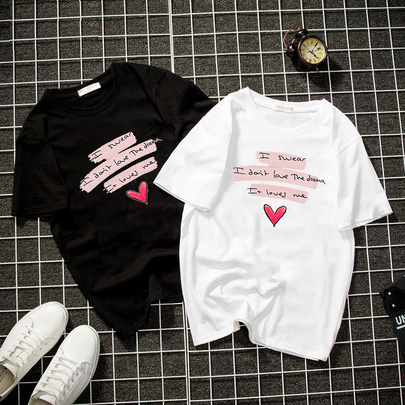 Áo phông streetwear unisex nam nữ form rộng hình người yêu cũ - smile