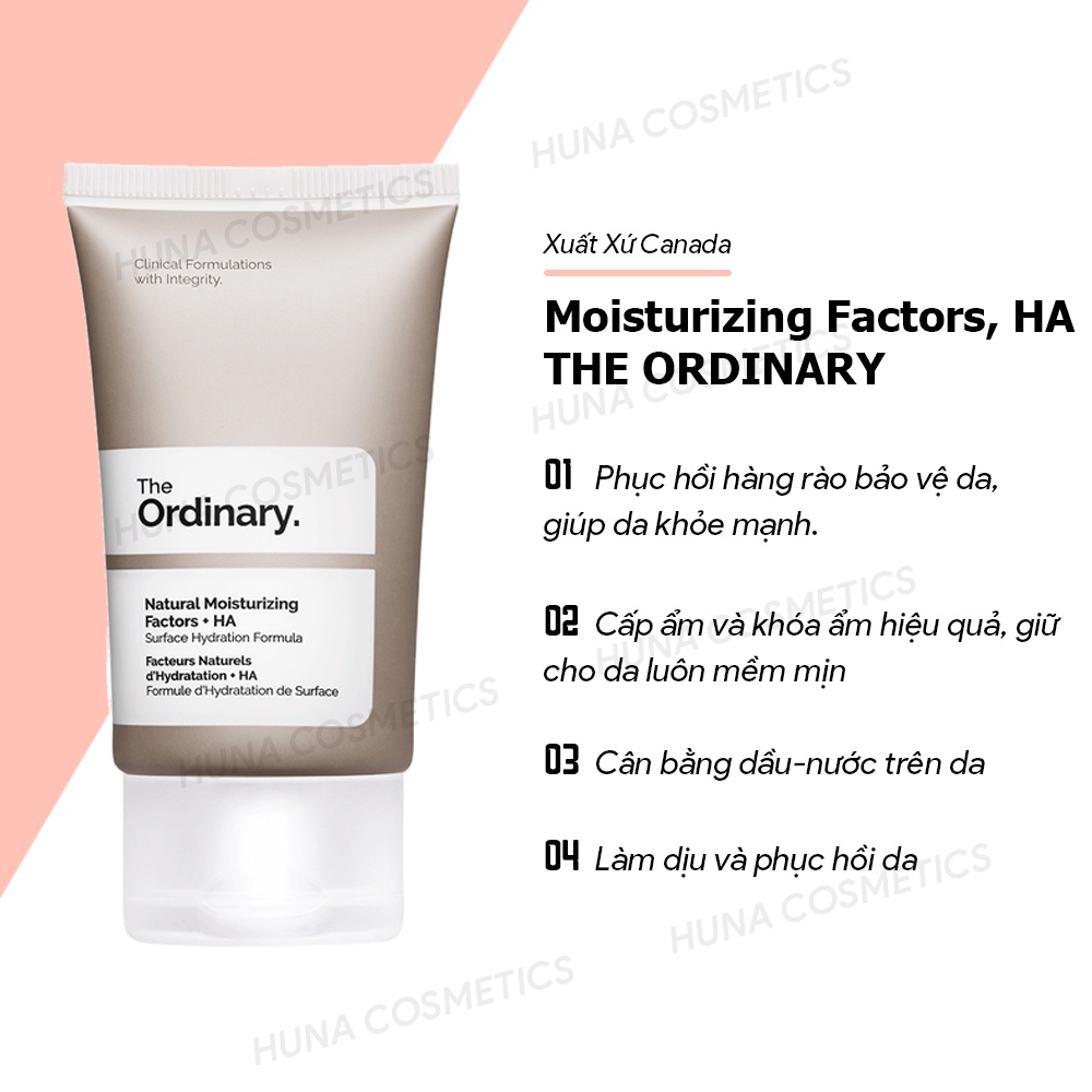 [AUTH] KEM DƯỠNG NATURAL MOISTURIZING FACTORS + HA - THE ORDINARY