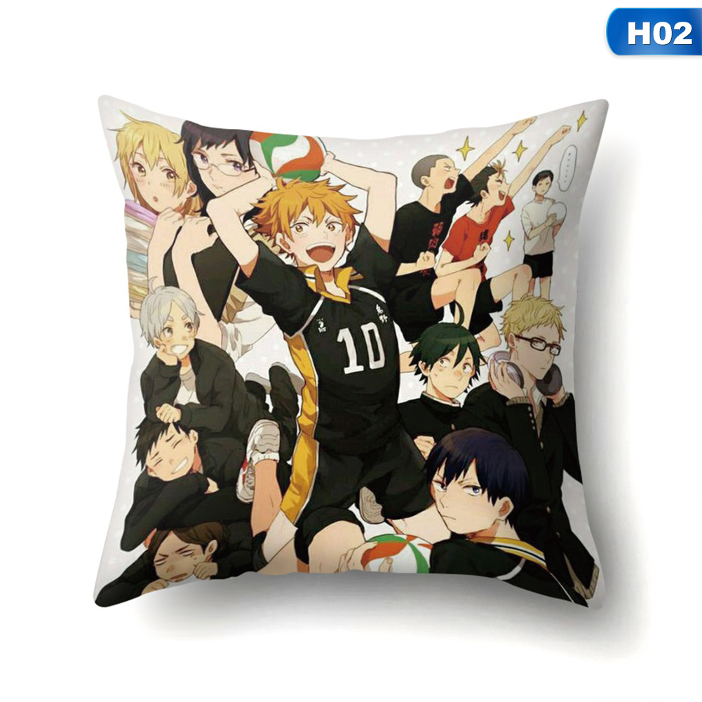 flowersqueen Vỏ Gối In Hình Nhân Vật Phim Anime Haikyuu Shoyo Hinata