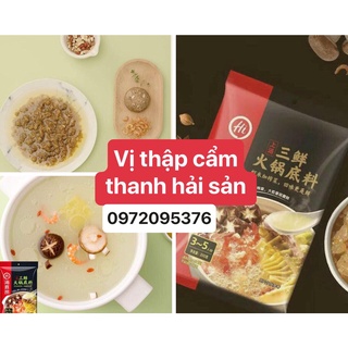 LẺ CỐT LẨU HAIDILAO VỊ THẬP CẨM HẢI SẢN - KO CAY