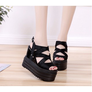 Giày sandal đế xuồng S114D