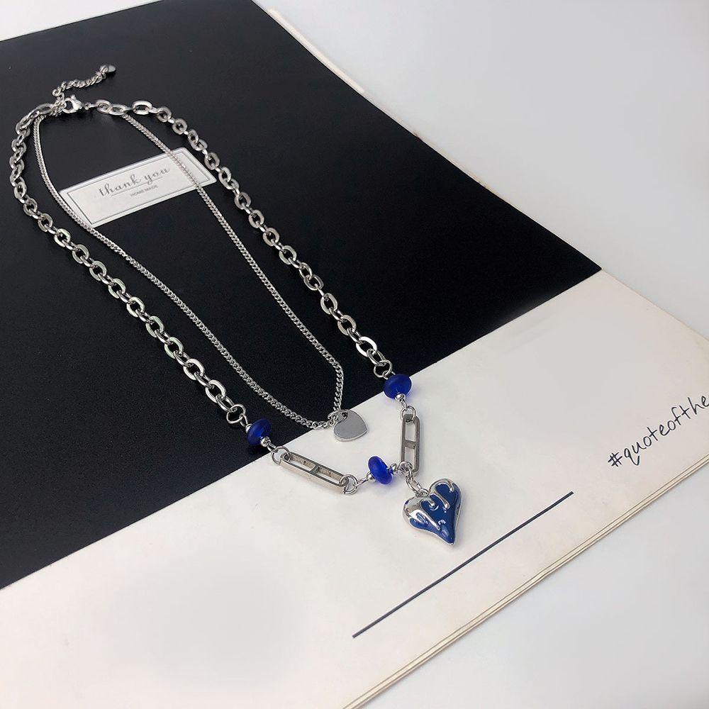 AROMA Vòng cổ Mặt Trái Tim Phong Cách Hip Hop Thời Trang Cho Nữ