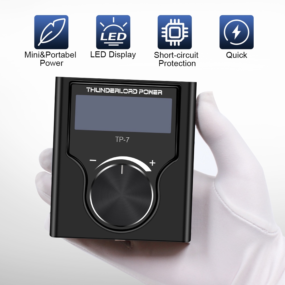 Bộ Cấp Nguồn Điện Màn Hình LCD TP-7 3A Cho Máy Xăm Chuyên Dụng