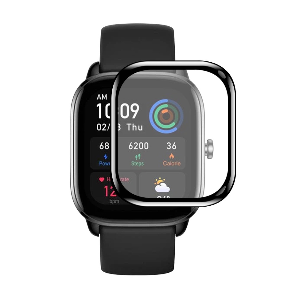Kính Cường Lực Viền Cong Mềm Siêu Mỏng HD Bảo Vệ Toàn Diện Cho Huami Amazfit GTS 4 Mini