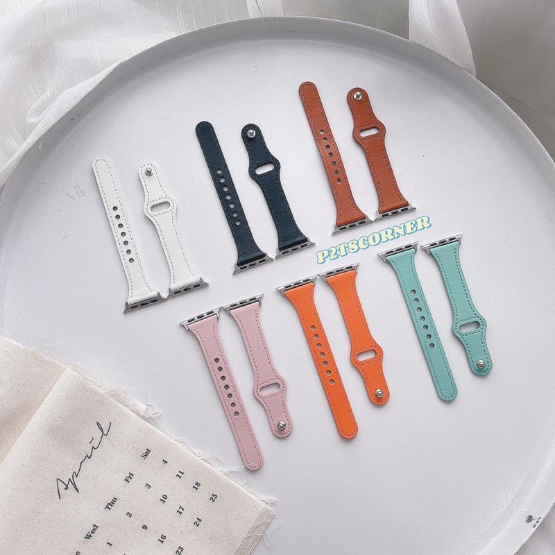Dây apple watch da bản nhỏ