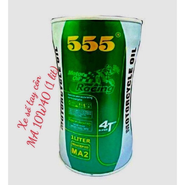 Nhớt xe máy hàng nhập Thái Lan 555 Racing, đạt tiêu chuẩn API SL