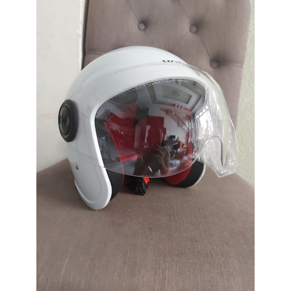 [Mã LIFEXANH03 giảm 10% đơn 500K] mũ/nón honda 3/4 nữ - nhập theo xe indo - trắng