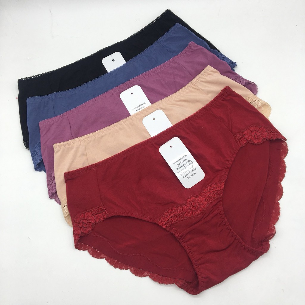 Quần lót nữ cotton , quần cotton pha ren mông 94cm đến 96cm 2849 không gian eva KGE