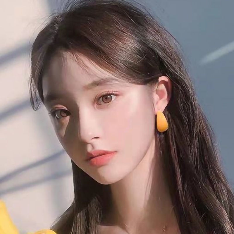 Khuyên Tai Dạng Vòng Bằng Nhựa Acrylic Phong Cách Thời Trang Dành Cho Nữ