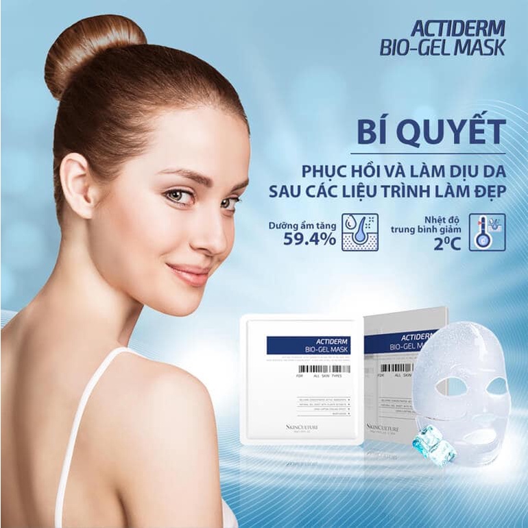 Bộ Peel da Pure Skin Peel Concentrates, Evening Primrose Repair Effect Fluid, Skinculture Actiderm Bio-Gel Mask