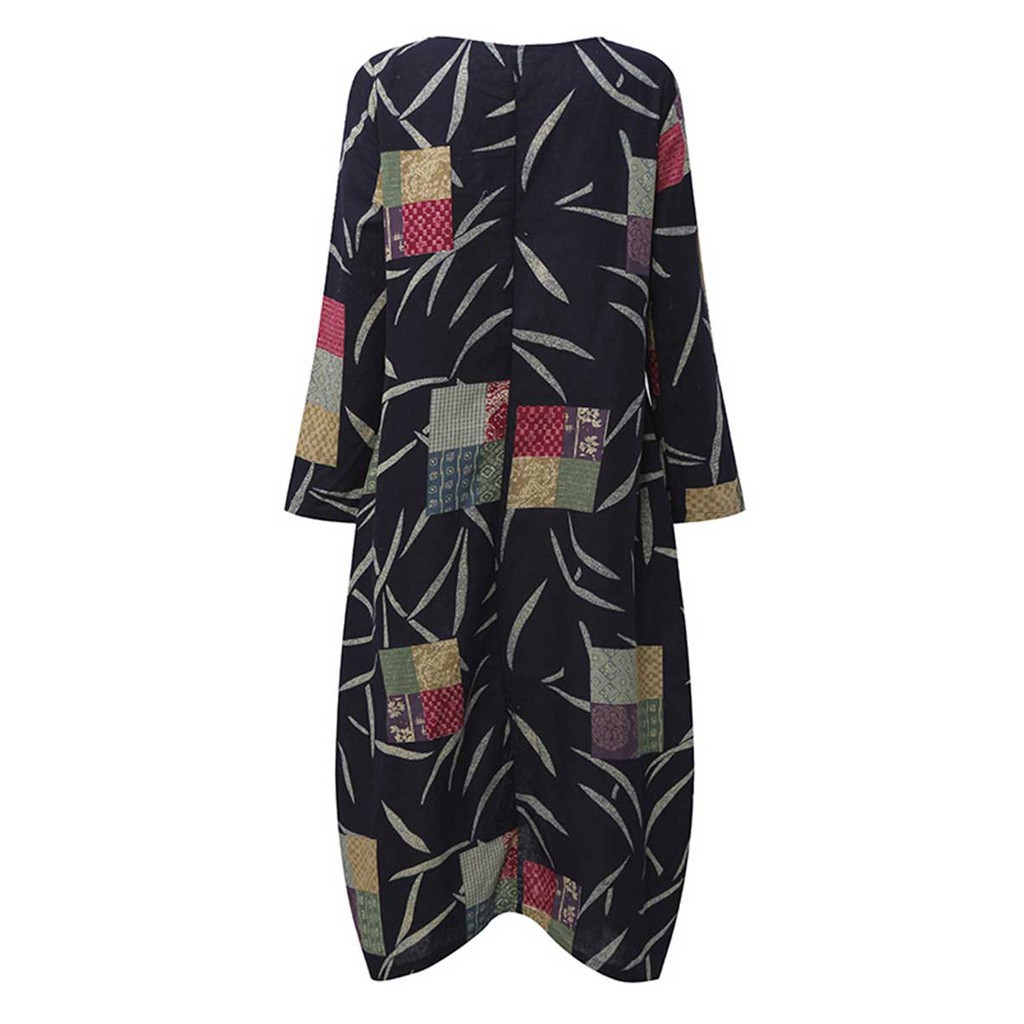 FREESHIP ĐƠN 99K_ Đầm maxi tay dài in họa tiết thời trang cho nữ | BigBuy360 - bigbuy360.vn