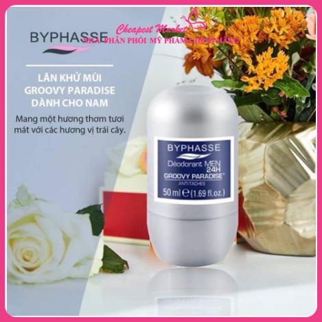 Lăn Khử Mùi Byphasse Deodorant 24h Roll On 50ml Chính Hãng