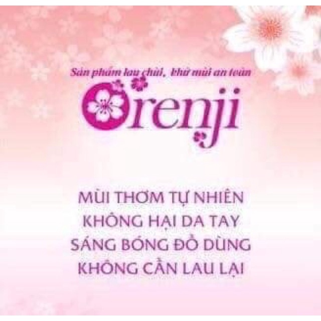 LAU KHỬ MÙI TOILET SẢ CHANH THÂN THIỆN MÔI TRƯỜNG ORENJI Công nghệ nano Nhật bản an toàn với trẻ con và phụ nữ mang thai