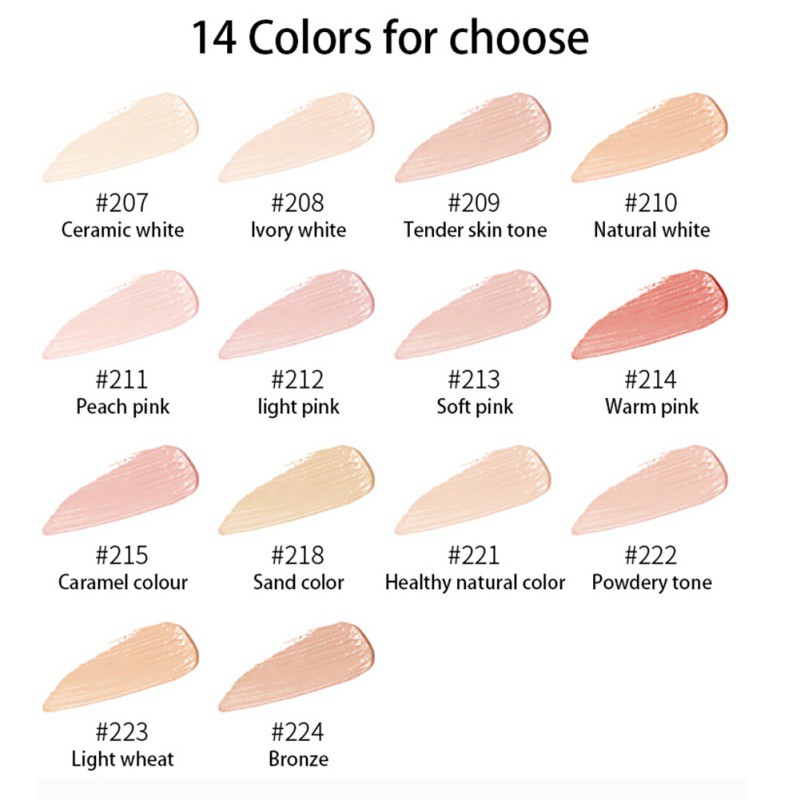 [Hàng mới về] Kem che khuyết điểm dưỡng ẩm kiểm soát dầu giúp làm sáng tông màu da | BigBuy360 - bigbuy360.vn