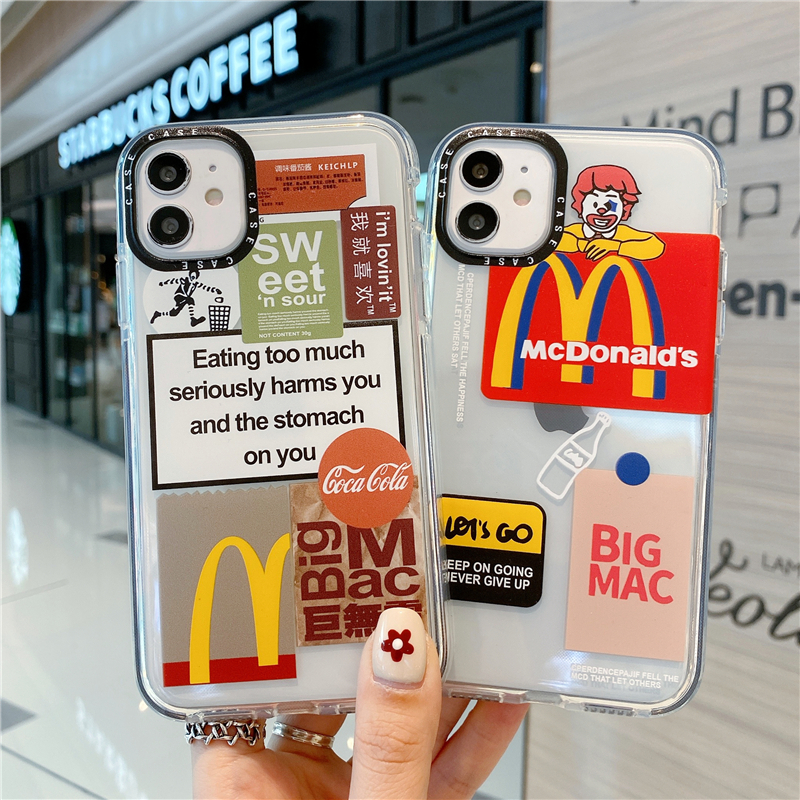 MCDONALD'S Ốp Lưng Phong Cách Trung Hoa Độc Đáo Cho Iphone 12 11 Pro Max Xr Xs Max 8 7 Plus Se 2020