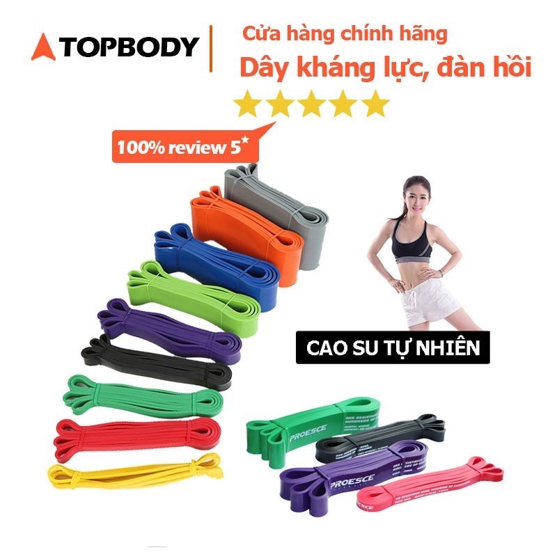 Dây kháng lực tập Yoga Power Band, Dây Power Band, dây kháng lực đa năng tập toàn thân hỗ trợ lên xà, hỗ trợ tập luyện