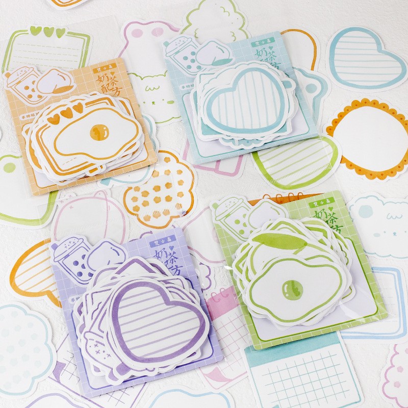 Set 30 Tờ Giấy Ghi Chú Họa Tiết Dễ Thương Tiện Dụng