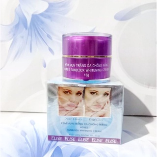 Kem mụn, trắng da, chống nắng Elise 15g