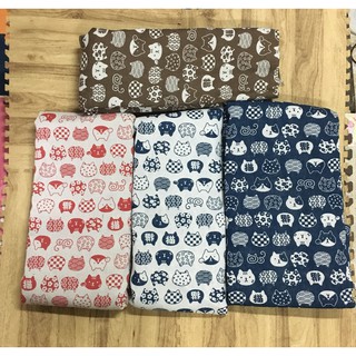 Set 20m Vải Canvas Họa Tiết Dễ Thương Làm Ga Gối, Rèm Cửa, Lều Vải