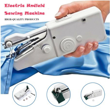 Máy May Mini Cầm Tay Handheld Stitch Mini Sewing Machine Portable Cordless Electric