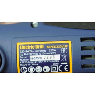10mm Máy khoan cầm tay 320W Maxpro MPED320VUF