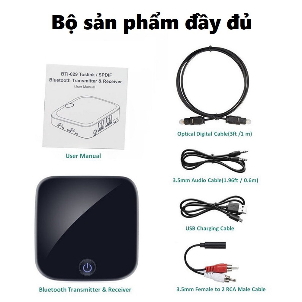 Bộ thu phát âm thanh không dây SK-BTI-029 - Thiết bị thu phát âm thanh Bluetooth 4.1
