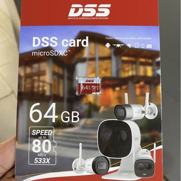Thẻ nhớ 64GB Micro SD DSS - Chuyên dụng cho Camera wifi | BigBuy360 - bigbuy360.vn